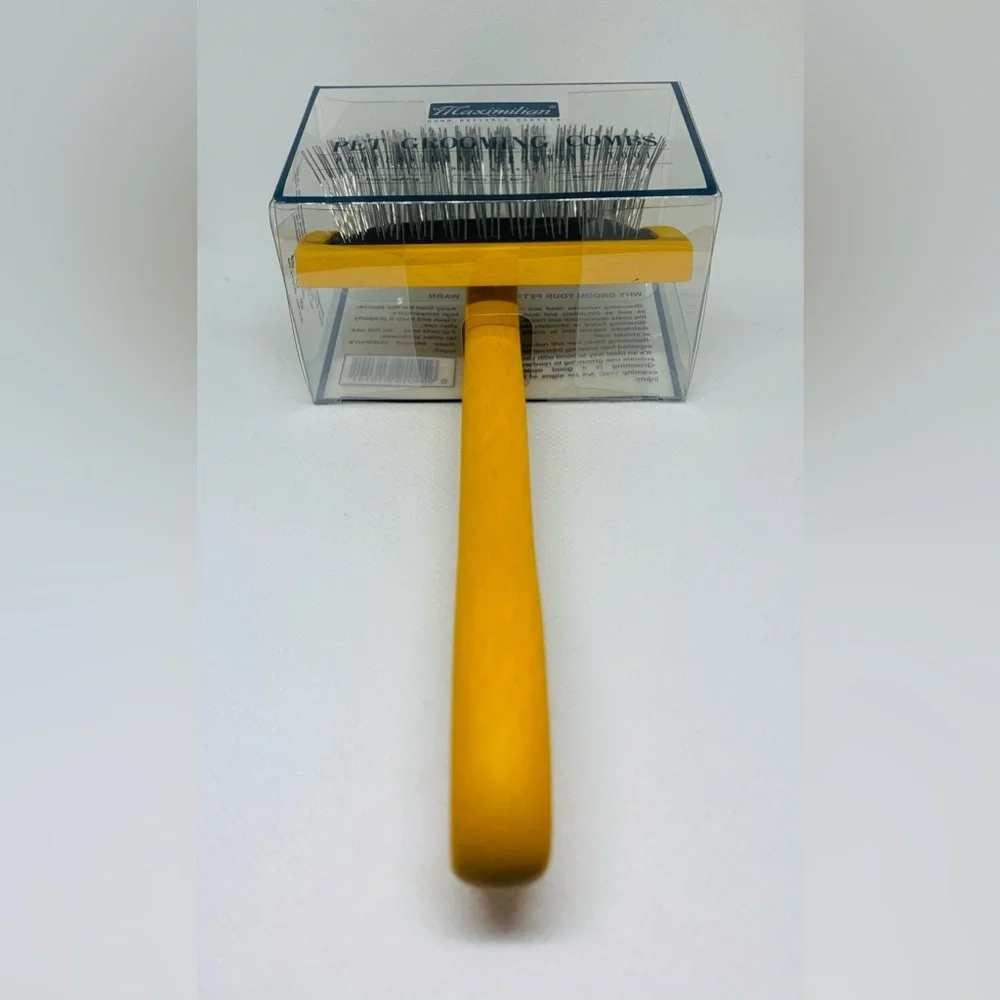Brush for Dog, Slicker for Grooming, Groomgrip Coating, Yellow , Large NEW!!!